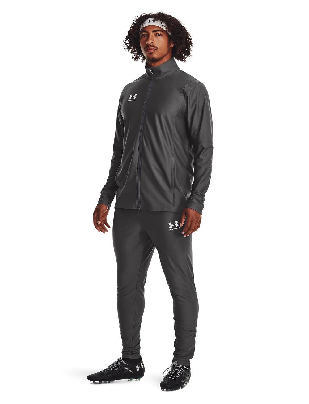 Under Armour - UA M's Ch. Tracksuit - trainingsanzüge - castlerock light heather - 0