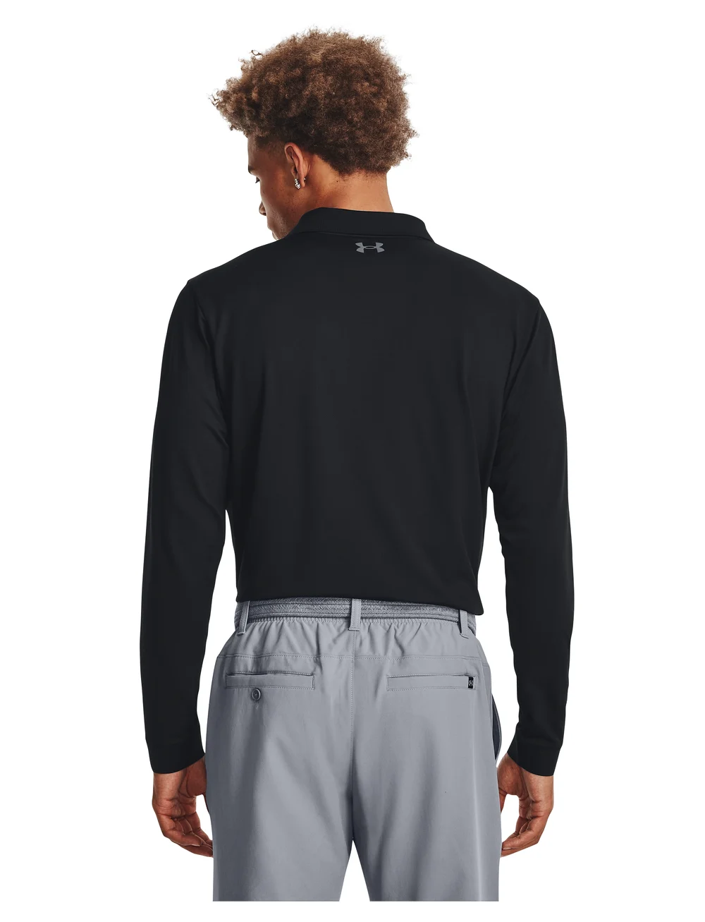 Under Armour - UA Performance 3.0 LS Polo - oberteile & t-shirts - black - 4