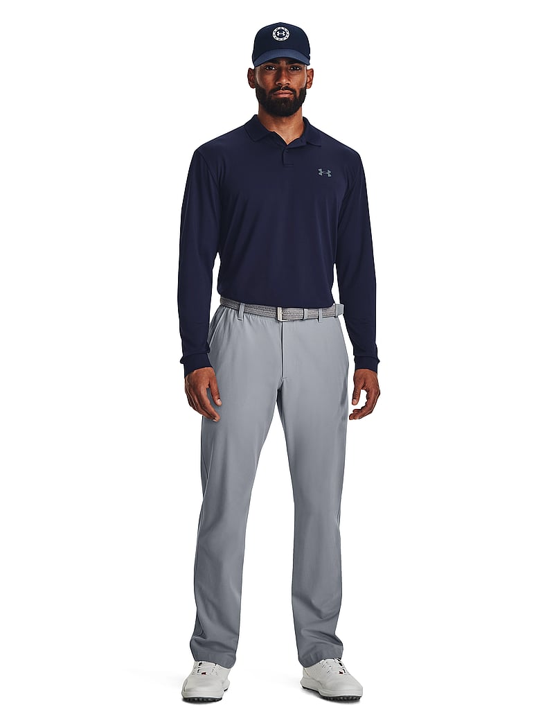 Under Armour - UA Performance 3.0 LS Polo - toppe & t-shirts - midnight navy - 0