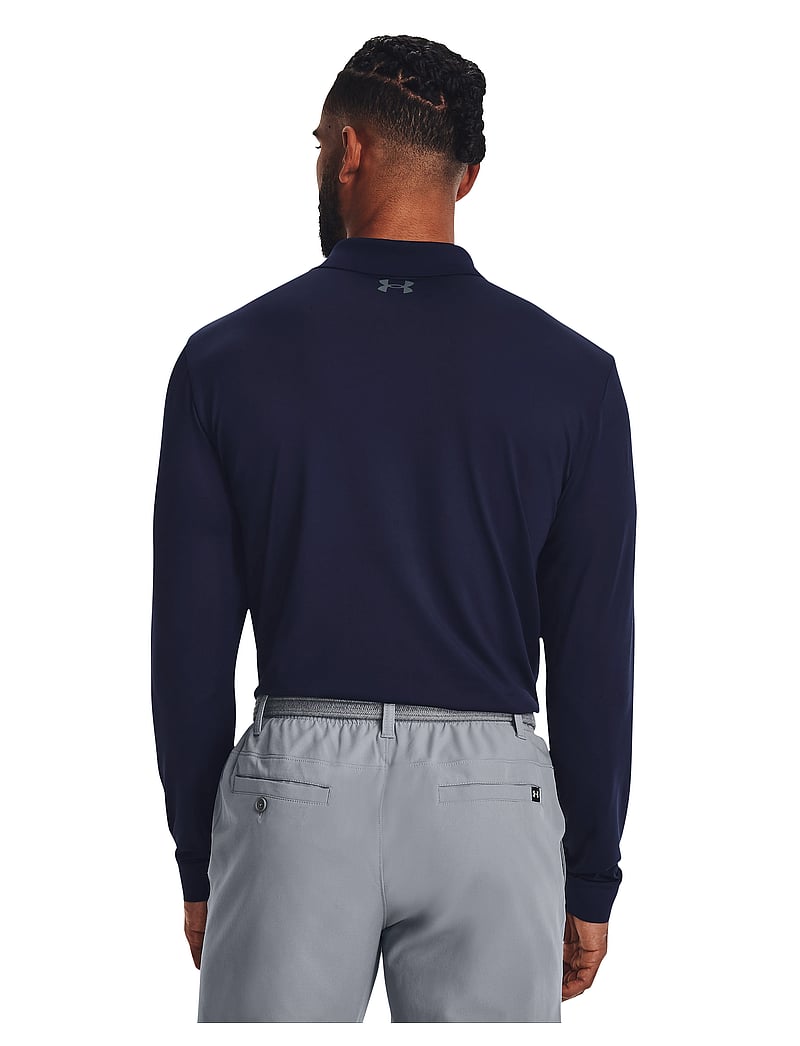 Under Armour - UA Performance 3.0 LS Polo - toppe & t-shirts - midnight navy - 4