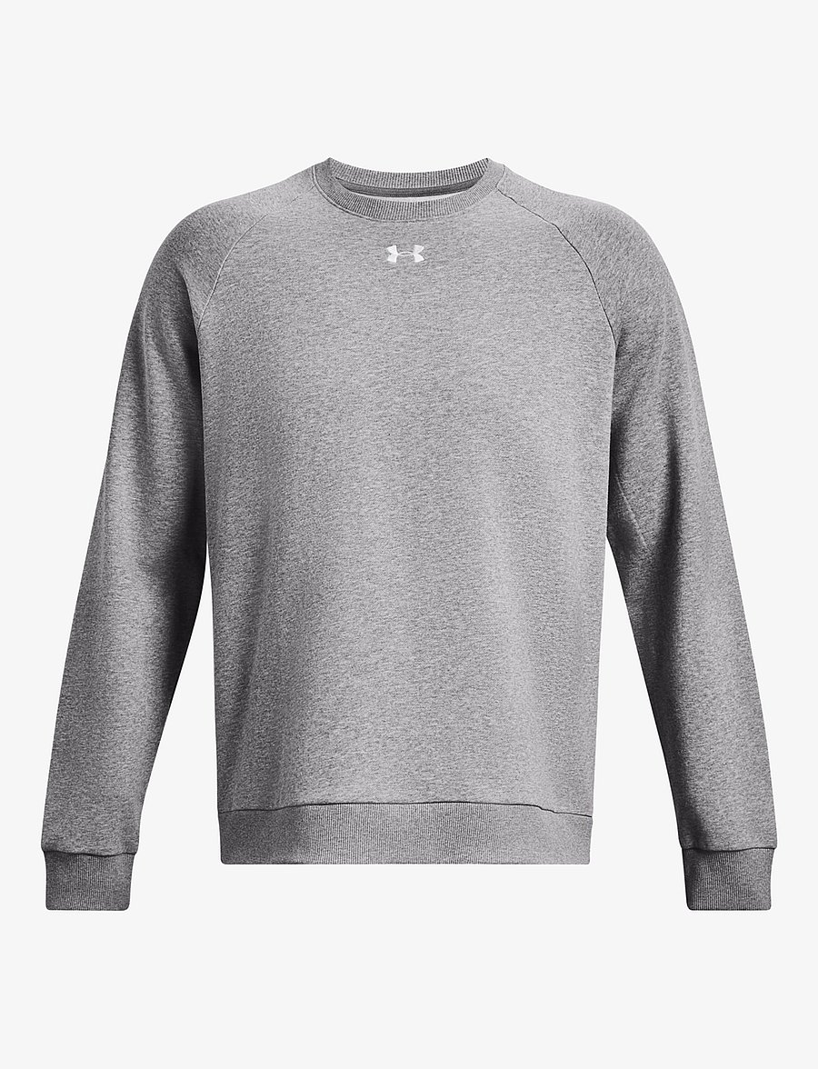 Under Armour - UA Rival Fleece Crew - sweatshirts - castlerock light heather - 1