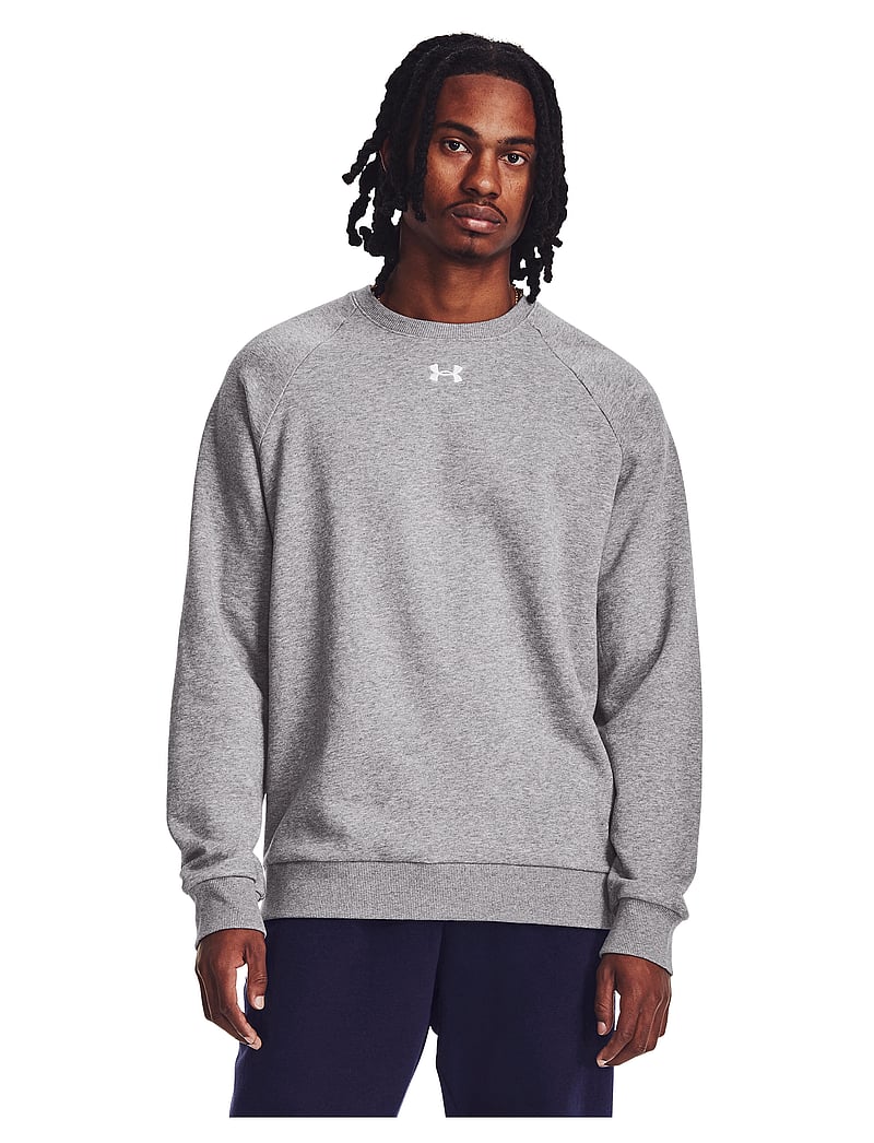 Under Armour - UA Rival Fleece Crew - sweaters - castlerock light heather - 0