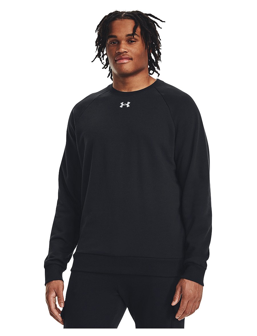 Under Armour - UA Rival Fleece Crew - oberteile - black - 3