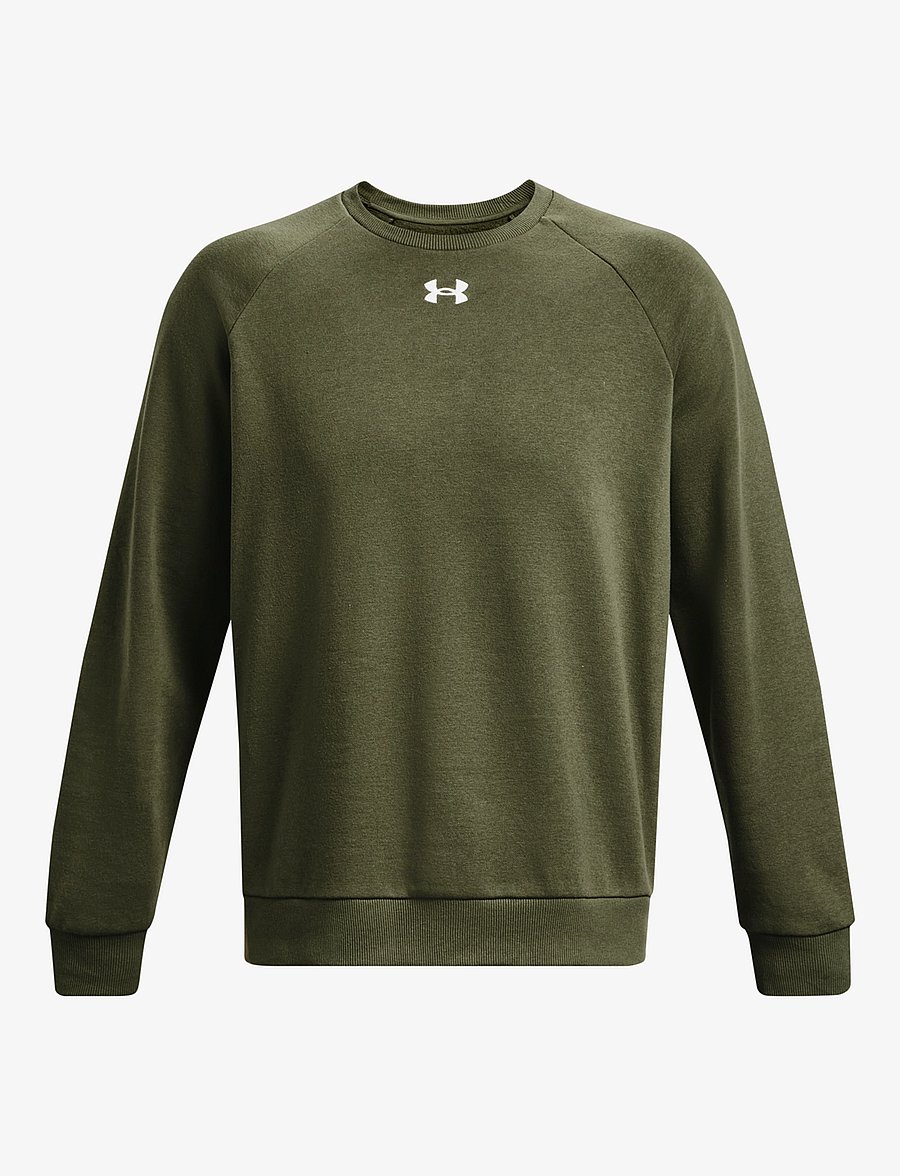 Under Armour - UA Rival Fleece Crew - oberteile - marine od green - 1