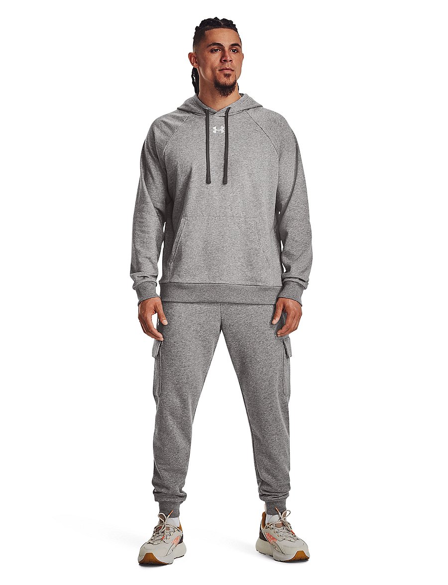 Under Armour - UA Rival Fleece Hoodie - pulls a capuche - castlerock light heather - 4