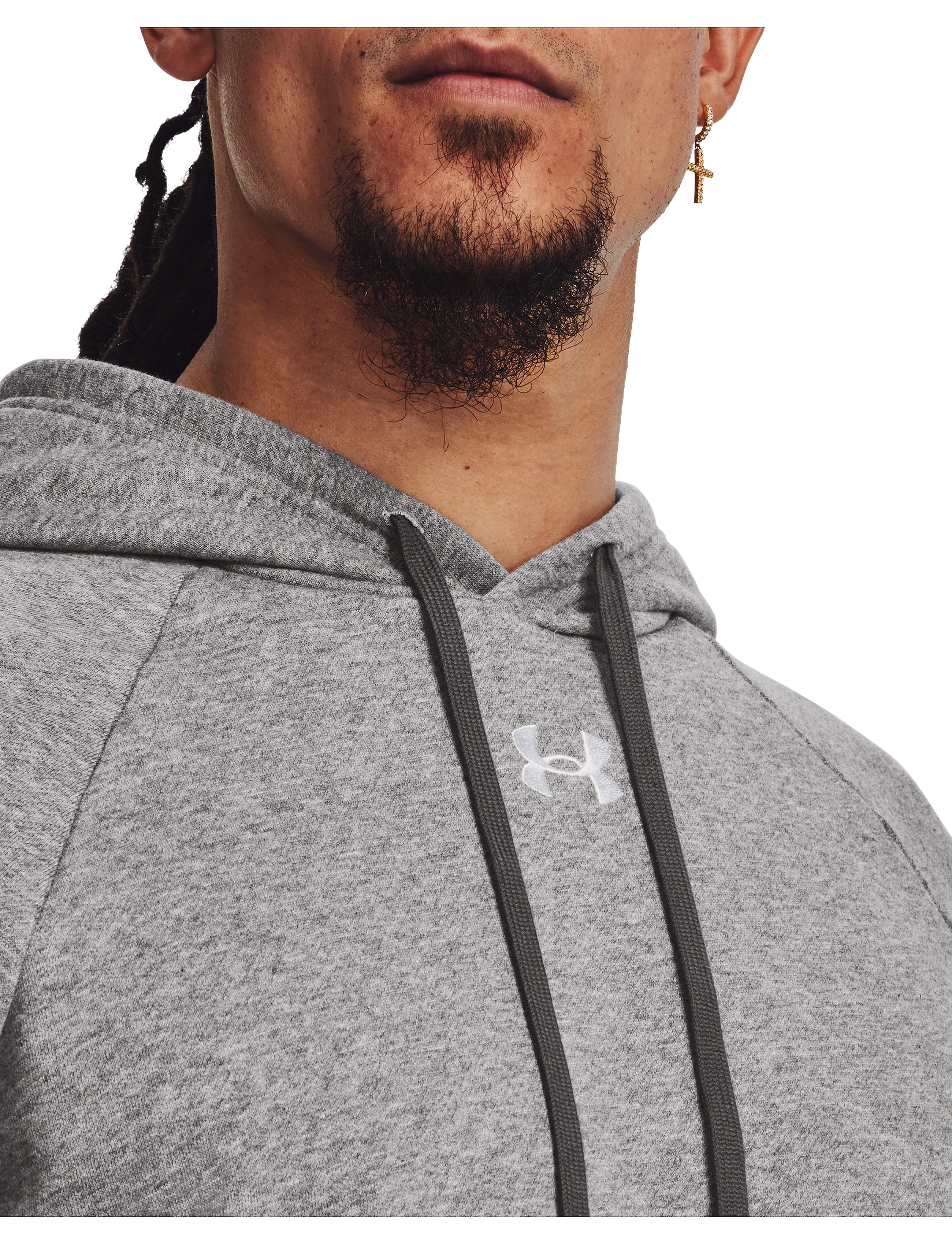 Under Armour - UA Rival Fleece Hoodie - overdele - castlerock light heather - 5