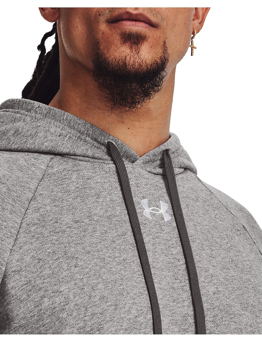 Under Armour - UA Rival Fleece Hoodie - pulls a capuche - castlerock light heather - 5