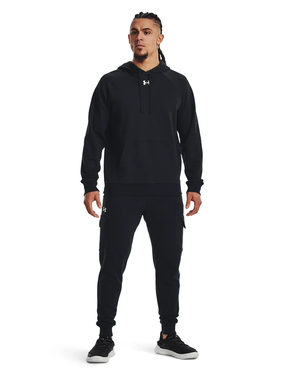 Under Armour - UA Rival Fleece Hoodie - huvtröjor - black - 0