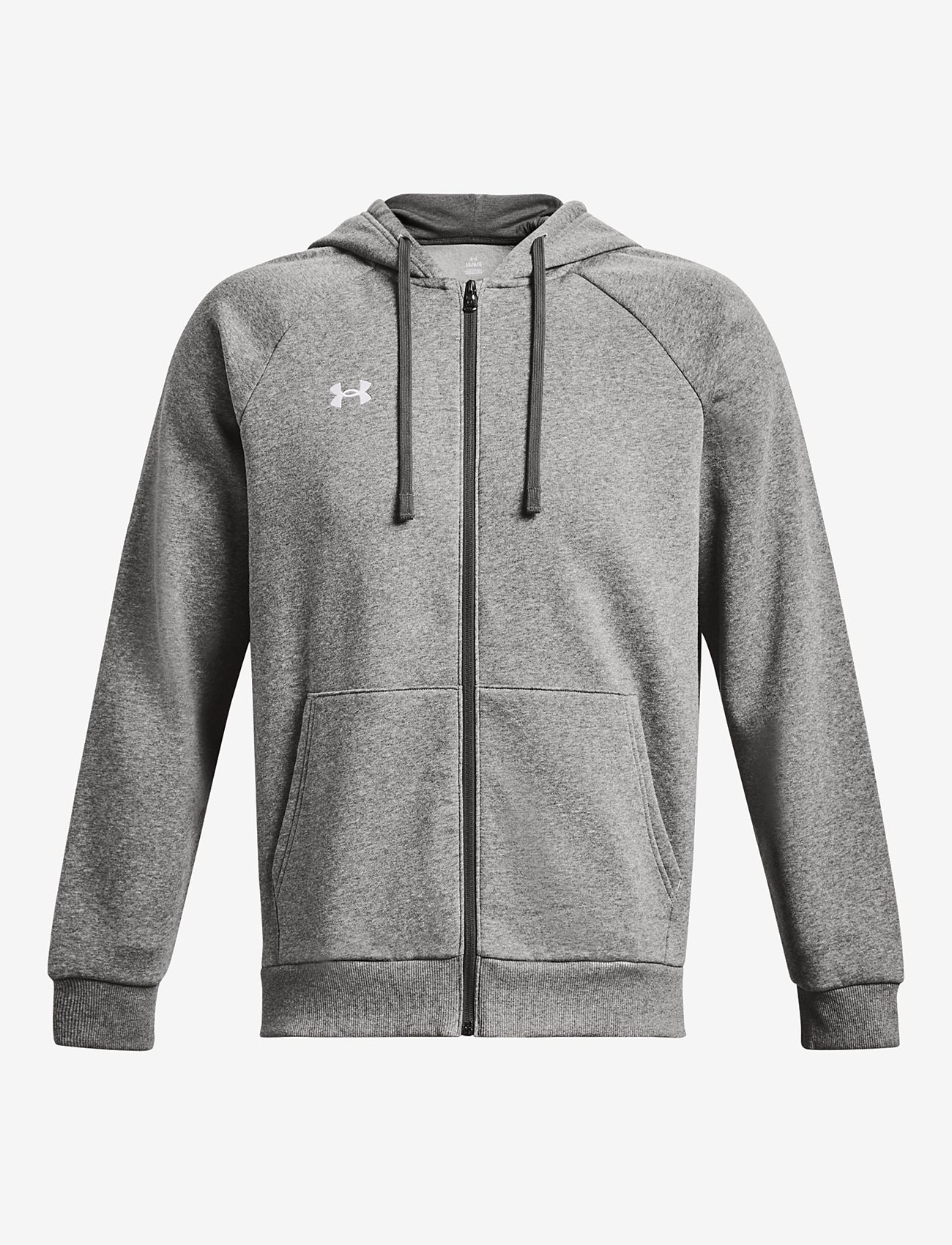 Under Armour - UA Rival Fleece FZ Hoodie - huvtröjor - castlerock light heather - 2