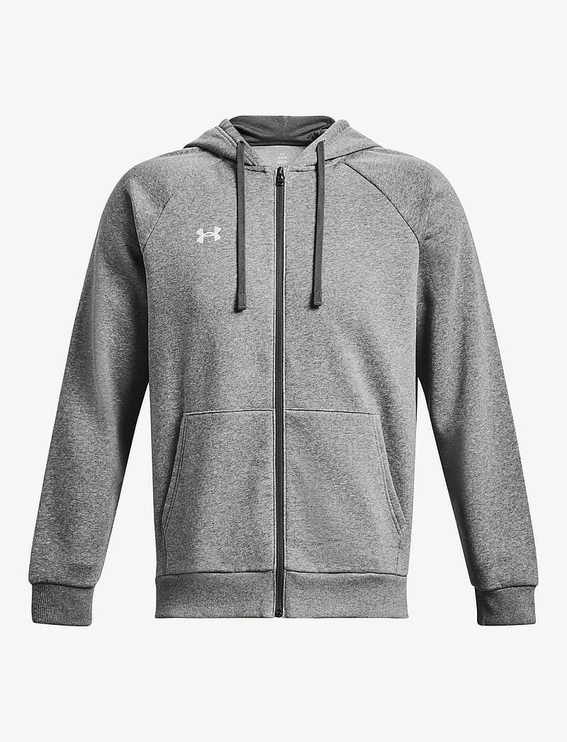 Under Armour - UA Rival Fleece FZ Hoodie - huvtröjor - castlerock light heather - 2