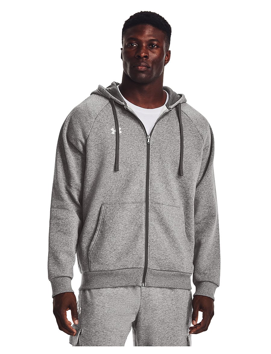 Under Armour - UA Rival Fleece FZ Hoodie - overdele - castlerock light heather - 3