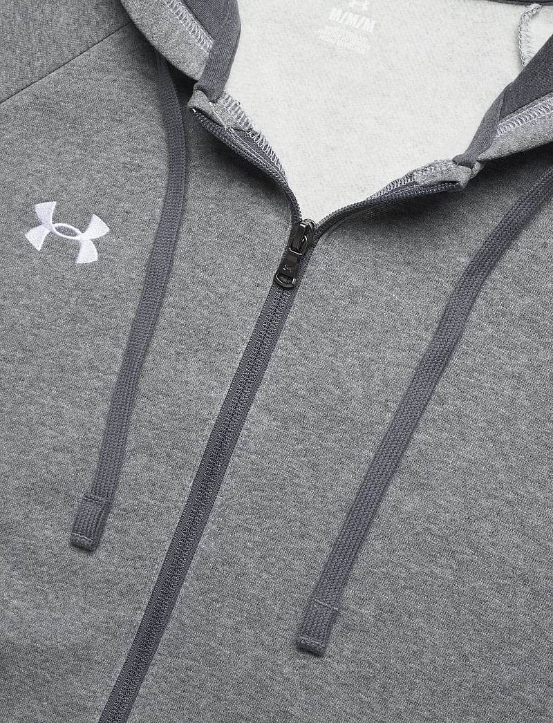 Under Armour - UA Rival Fleece FZ Hoodie - huvtröjor - castlerock light heather - 5