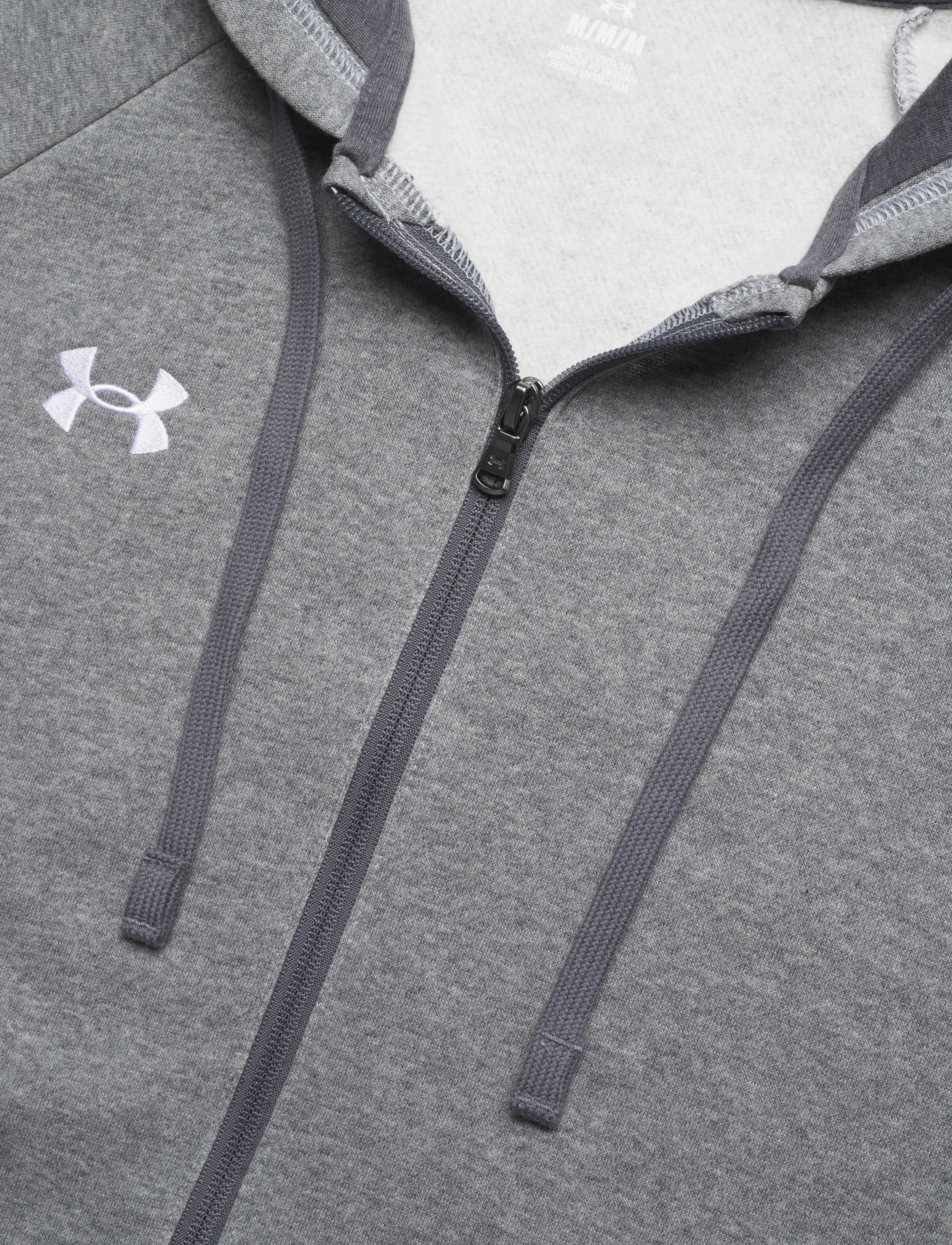 Under Armour - UA Rival Fleece FZ Hoodie - oberteile - castlerock light heather - 5