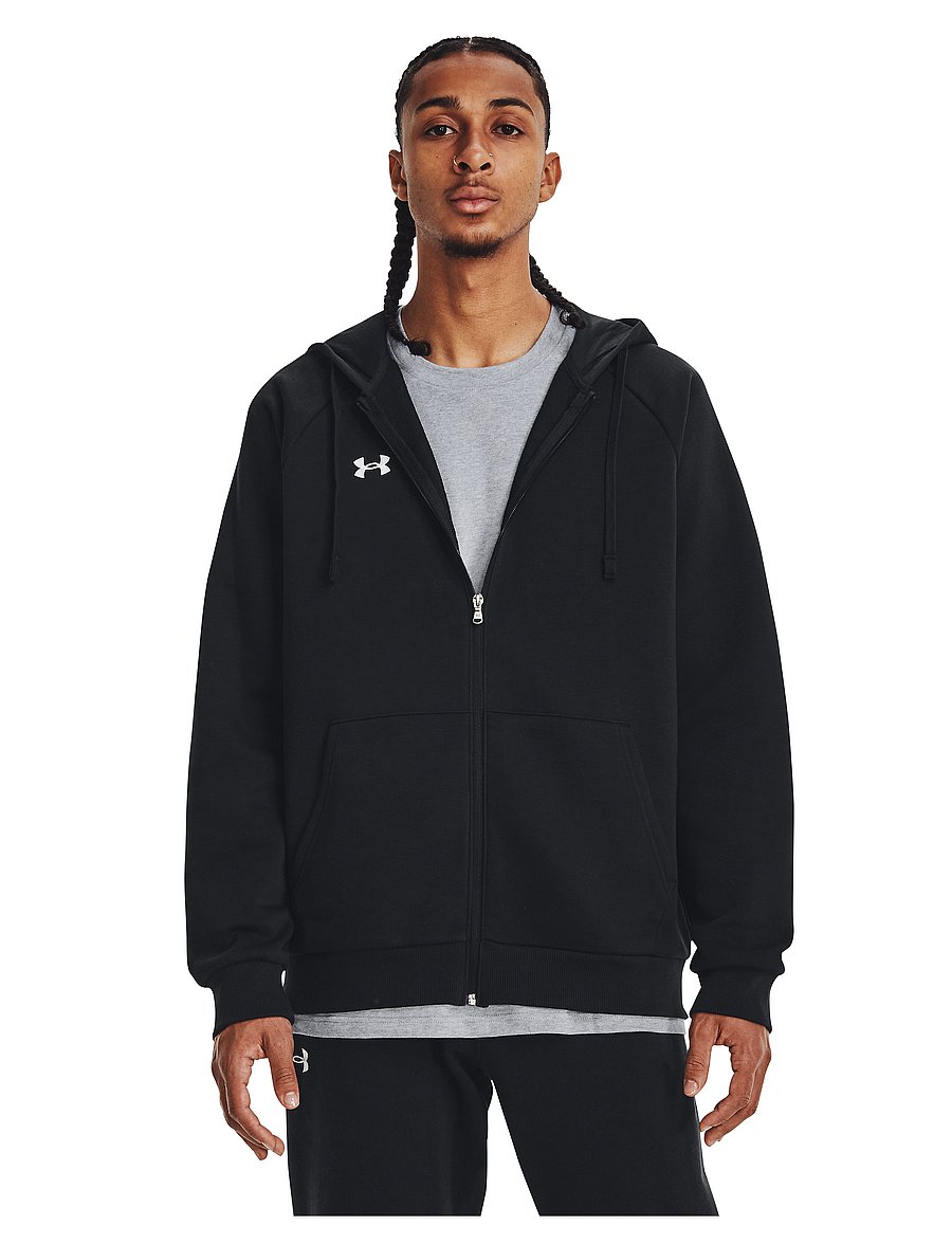 Under Armour - UA Rival Fleece FZ Hoodie - overdele - black - 3