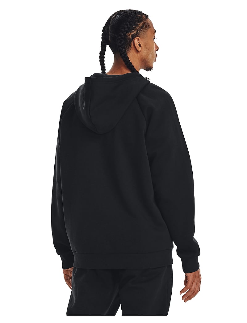 Under Armour - UA Rival Fleece FZ Hoodie - huvtröjor - black - 4
