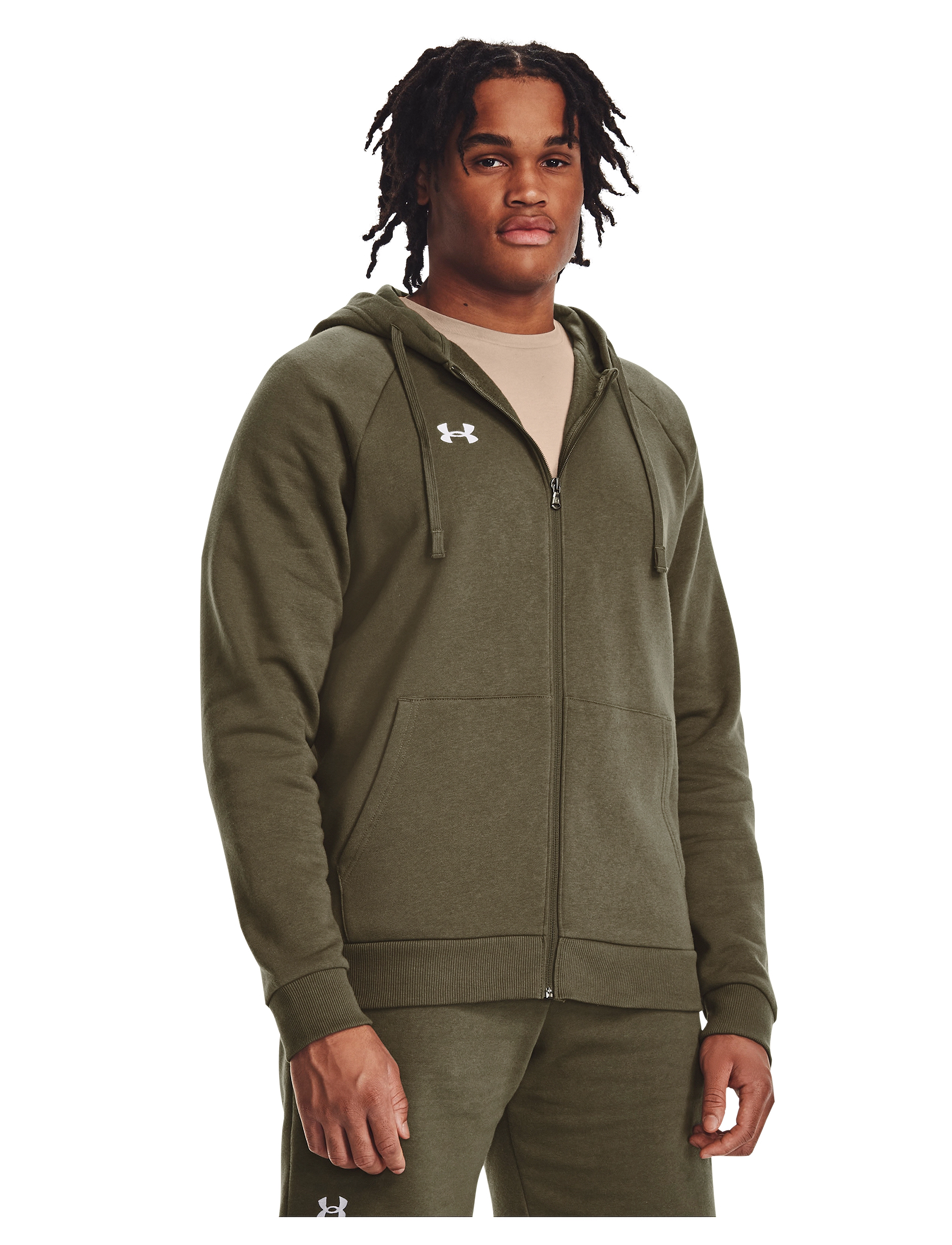 Under Armour - UA Rival Fleece FZ Hoodie - overdele - marine od green - 3