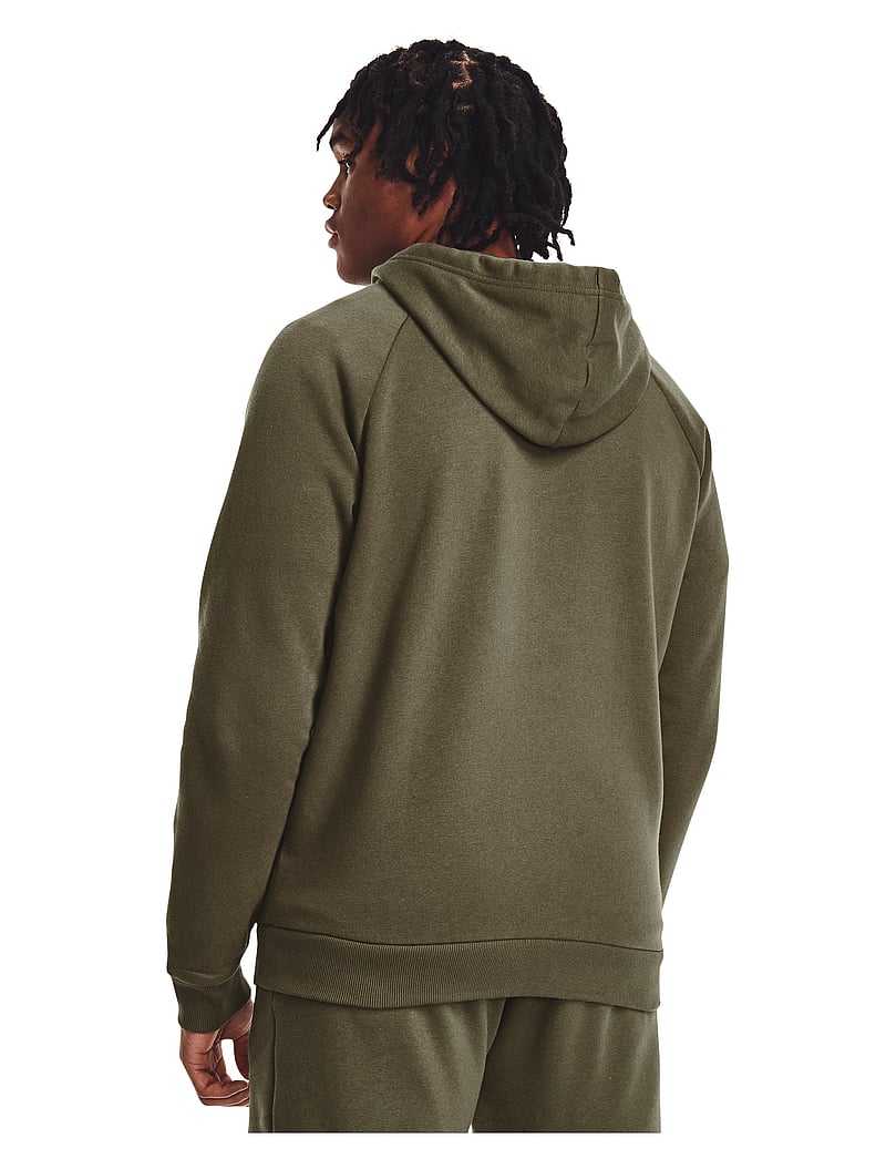 Under Armour - UA Rival Fleece FZ Hoodie - huvtröjor - marine od green - 4