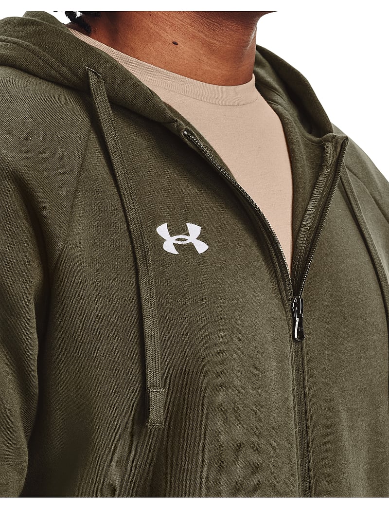 Under Armour - UA Rival Fleece FZ Hoodie - huvtröjor - marine od green - 5