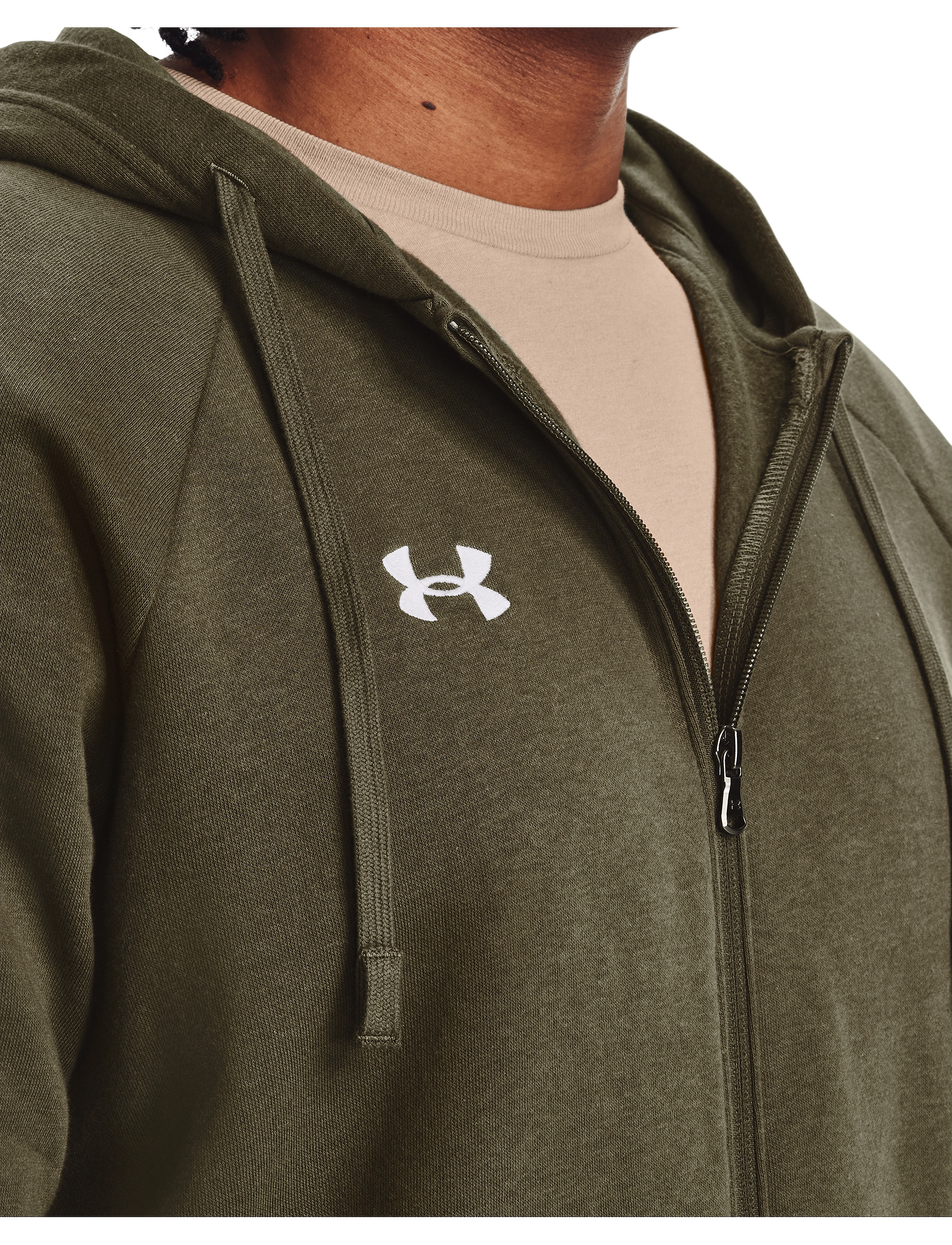 Under Armour - UA Rival Fleece FZ Hoodie - overdele - marine od green - 5