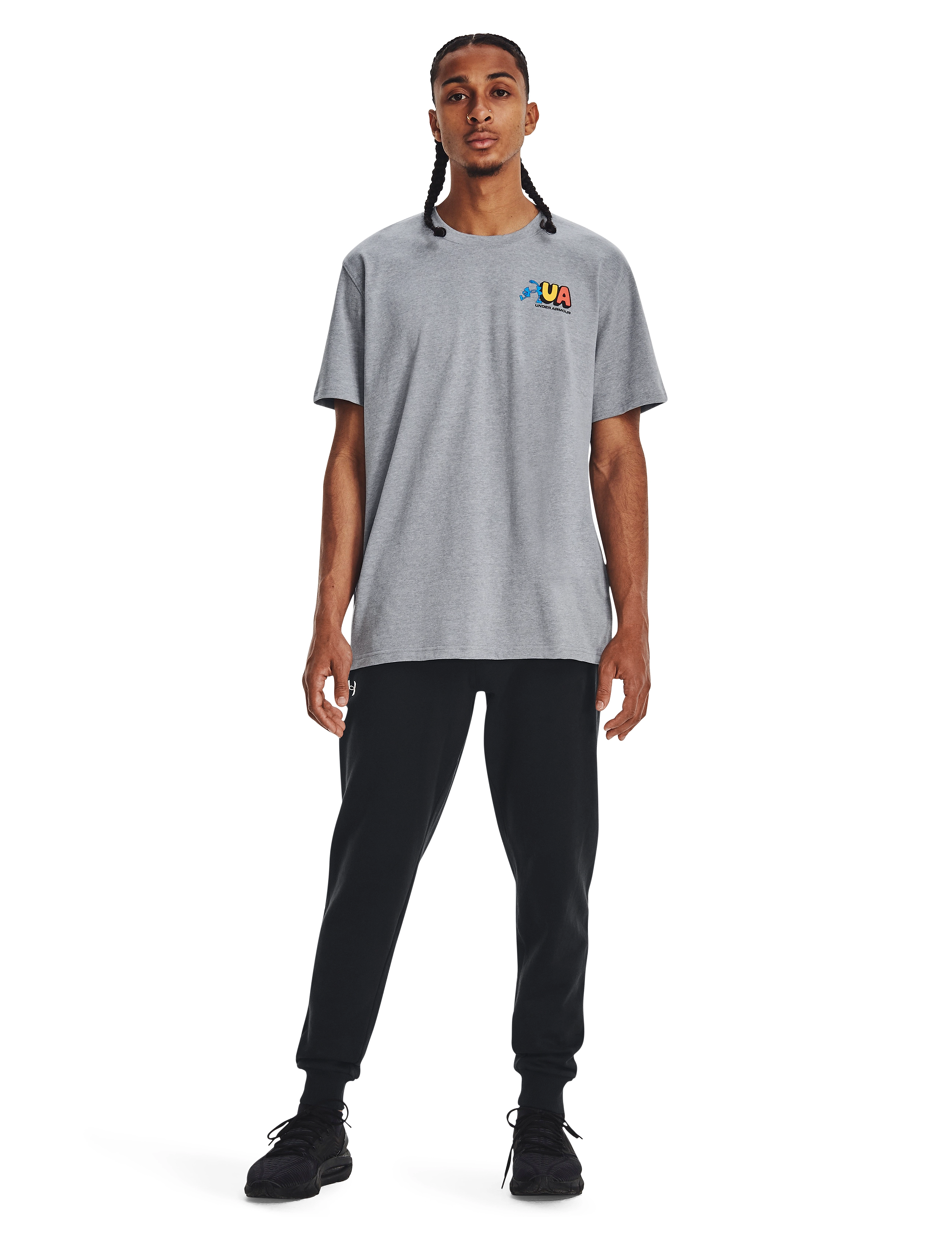 Under Armour UA Rival Fleece Joggers - Dressipüksid - BLACK / black