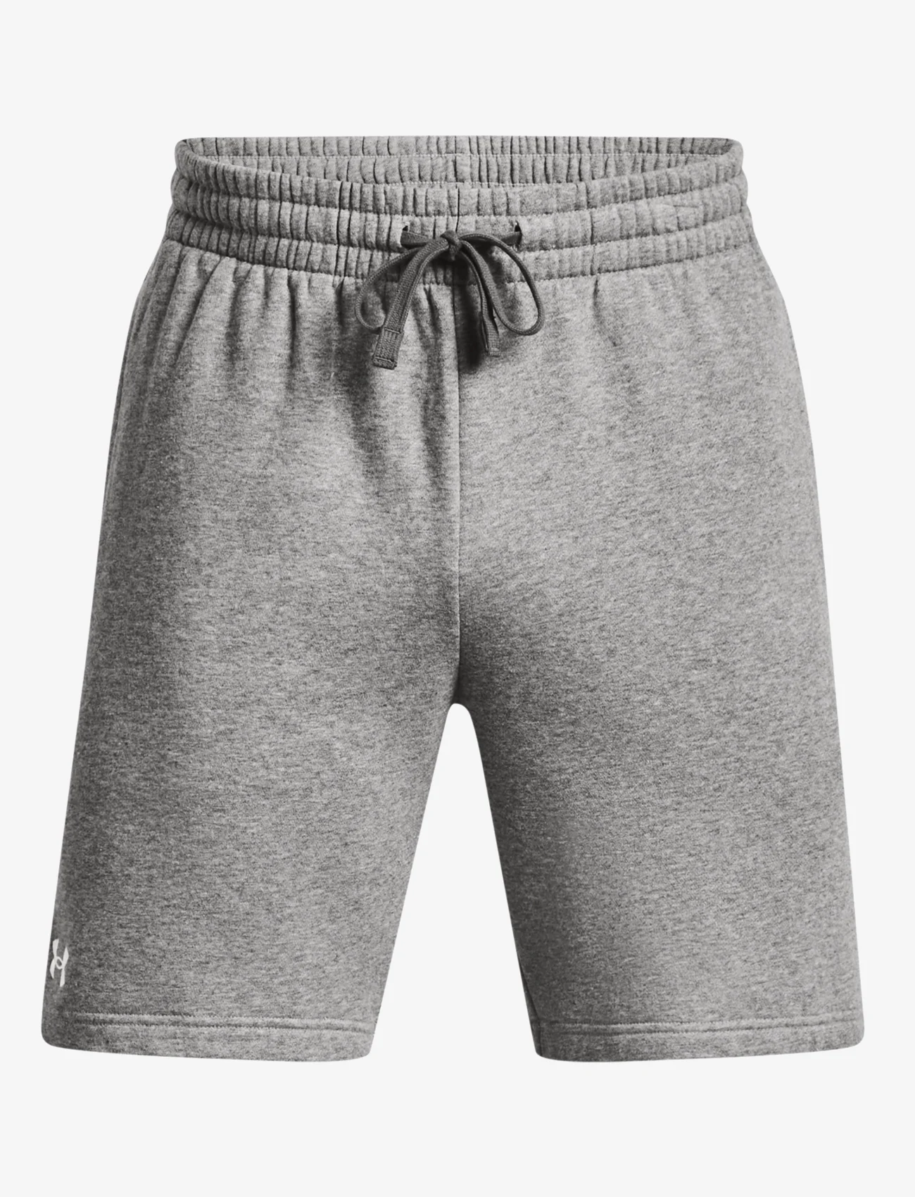 Under Armour - UA Rival Fleece Shorts - najniższe ceny - castlerock light heather - 0