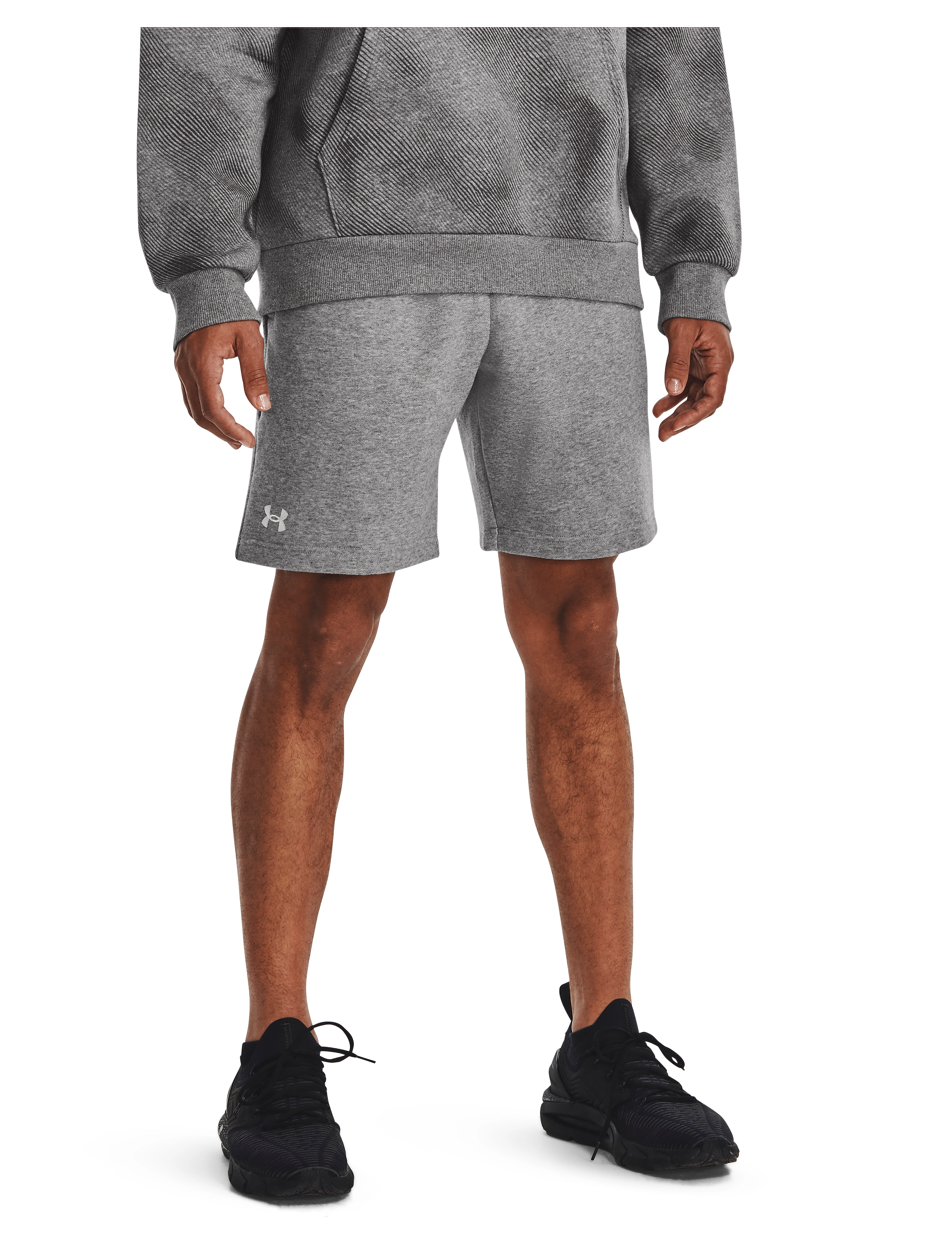 Under Armour - UA Rival Fleece Shorts - nederdelar - castlerock light heather - 3
