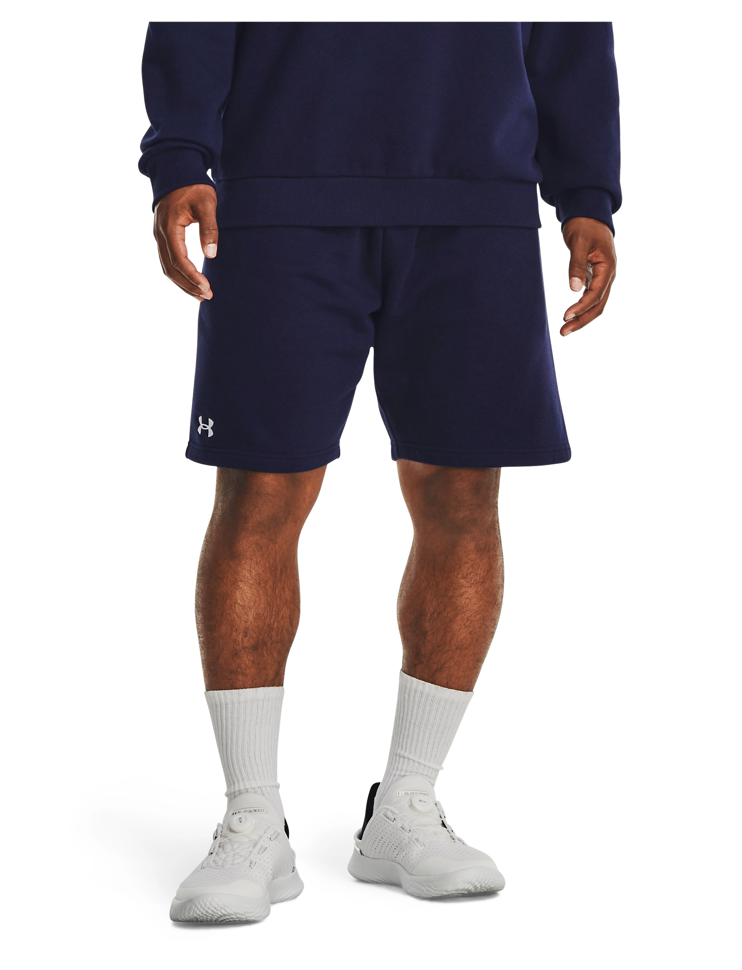 Under Armour - UA Rival Fleece Shorts - bottoms - midnight navy - 3