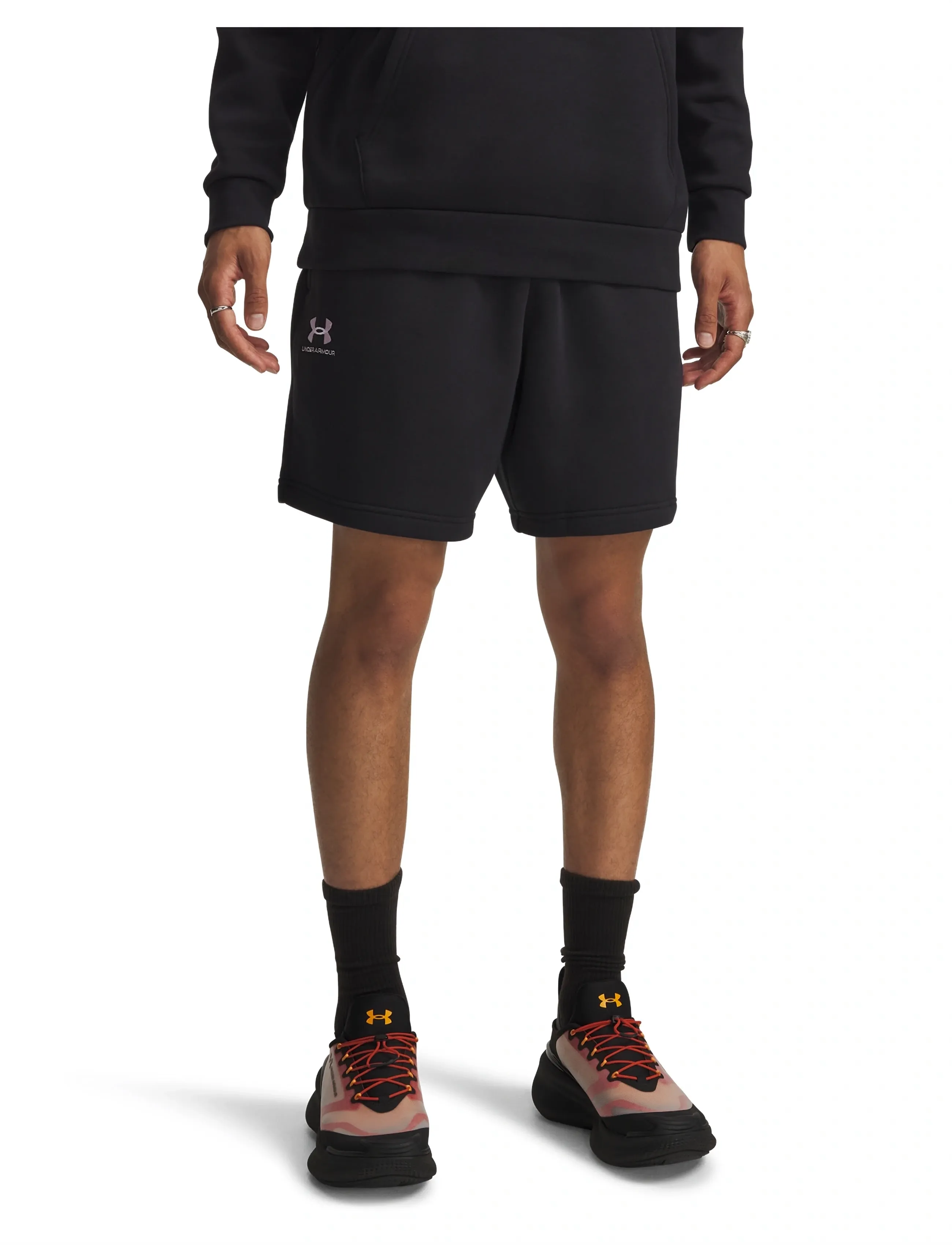 Under Armour Ua Icon Fleece Short, XL, Sport Shorts, Schwarz - Sweat Männerswear