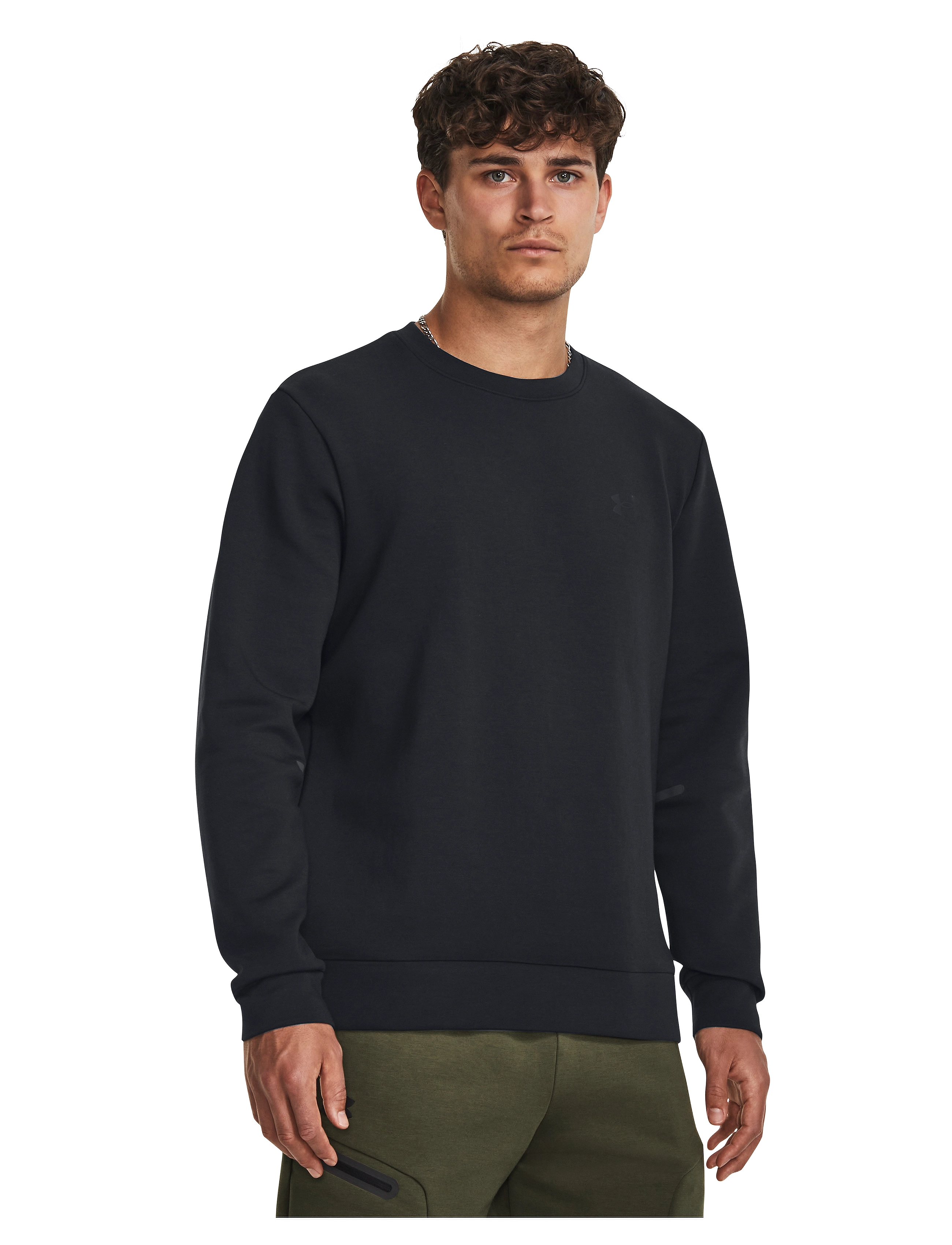 Under Armour - UA Unstoppable Flc Crew - sweatshirts - black - 3