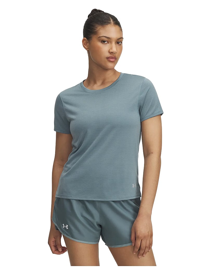 Under Armour - UA Launch Shortsleeve - t-shirts - jasper blue - 0