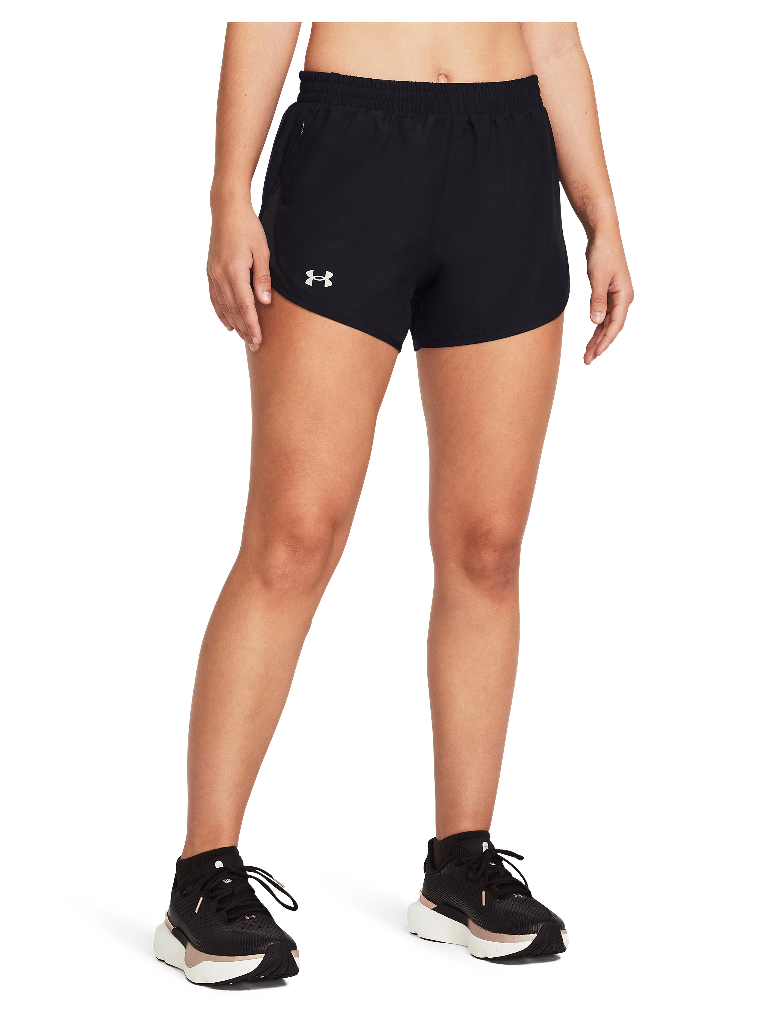 Under Armour Ua Fly By 3'' Shorts, XL, Schwarz - Sport Frauen