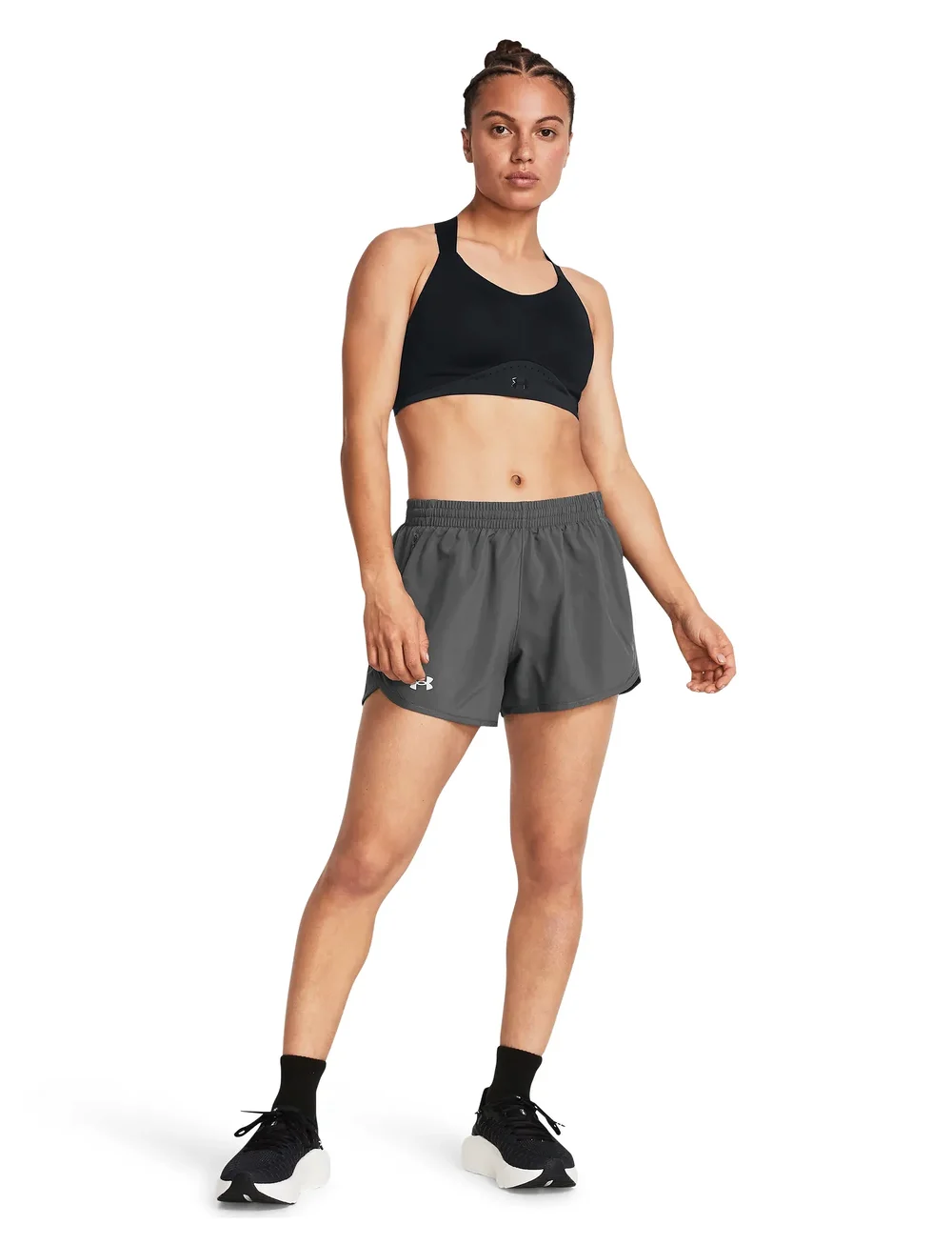 Under Armour - UA Fly By 3'' Shorts - löparshorts - castlerock - 4