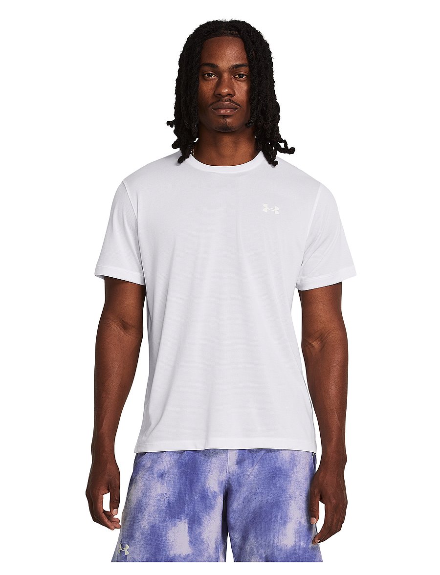 Under Armour - UA LAUNCH SHORTSLEEVE - t-shirts - white - 0