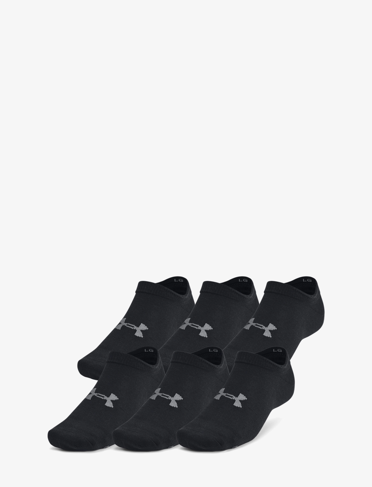 Under Armour Ua Essential No Show 6Pk, M, Black, Sokker > Footies-Ankelsokker, Dame