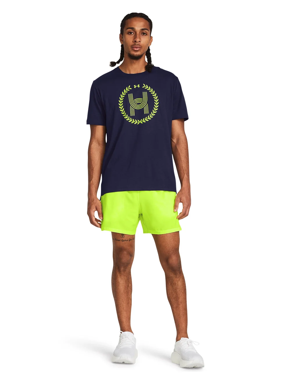 Under Armour - UA LAUNCH 5'' SHORTS - löparshorts - high vis yellow - 4
