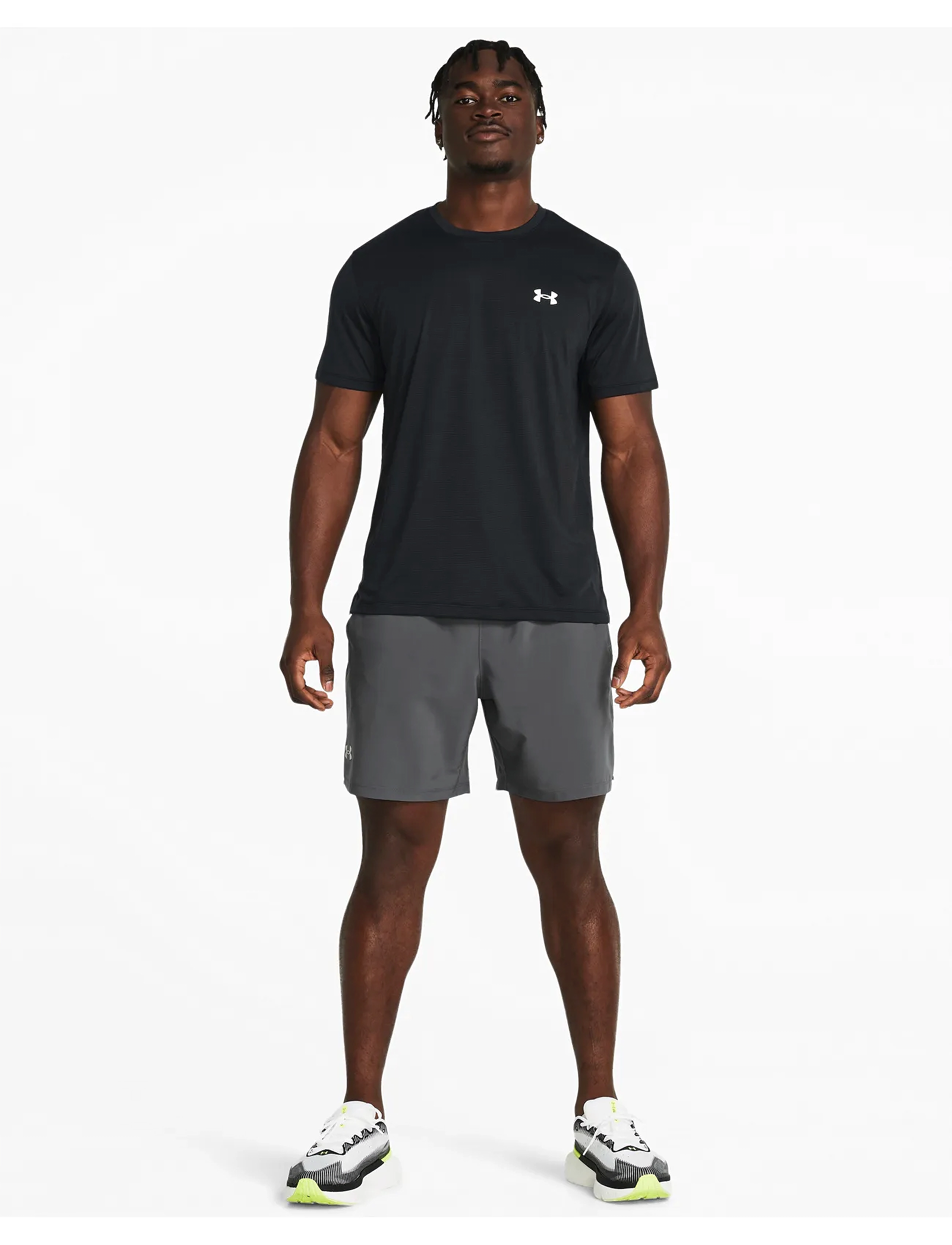 Under Armour - UA LAUNCH 7'' UNLINED SHORTS - løbeshorts - castlerock - 4