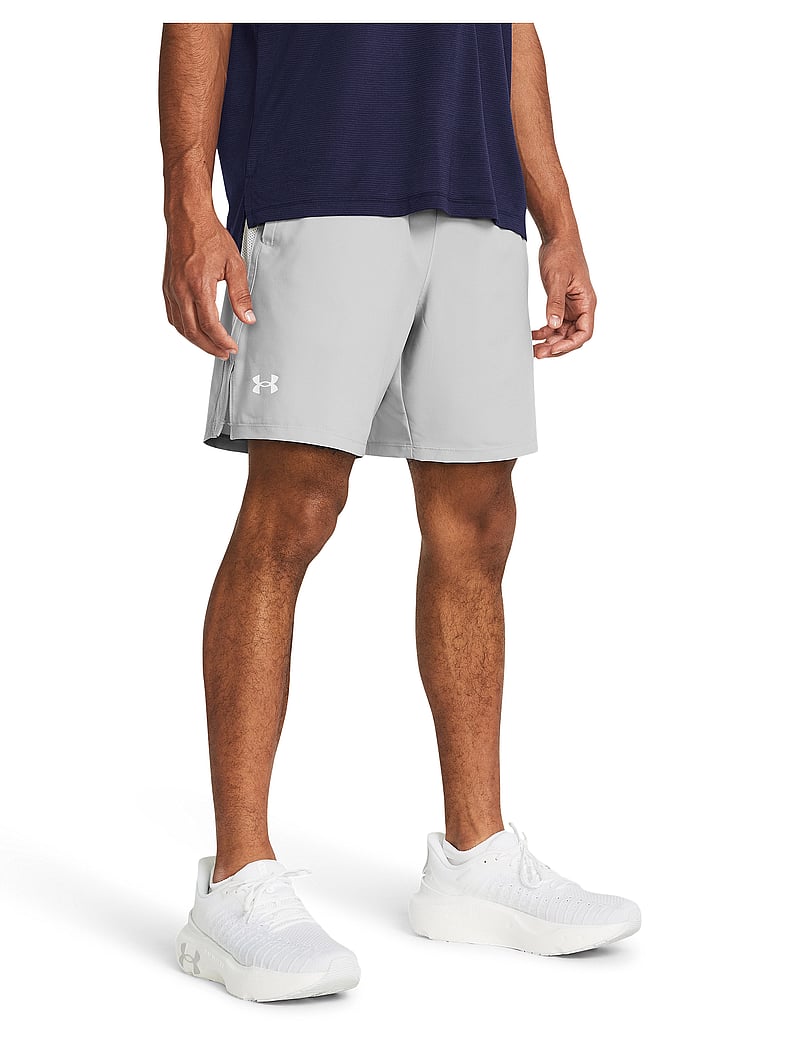 Under Armour - UA LAUNCH 7'' UNLINED SHORTS - bėgimo šortai - mod gray - 0
