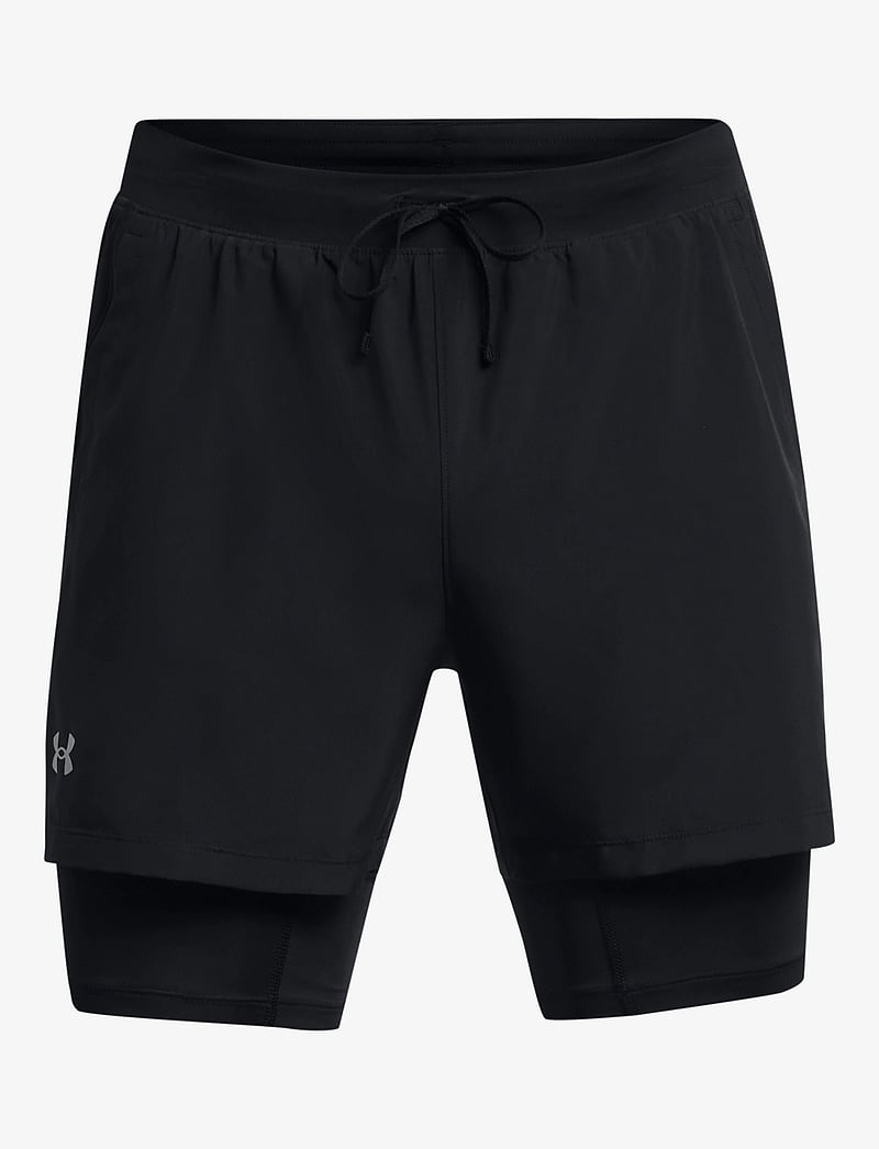 Under Armour - UA LAUNCH 5'' 2-IN-1 SHORTS - laufshorts - black - 1