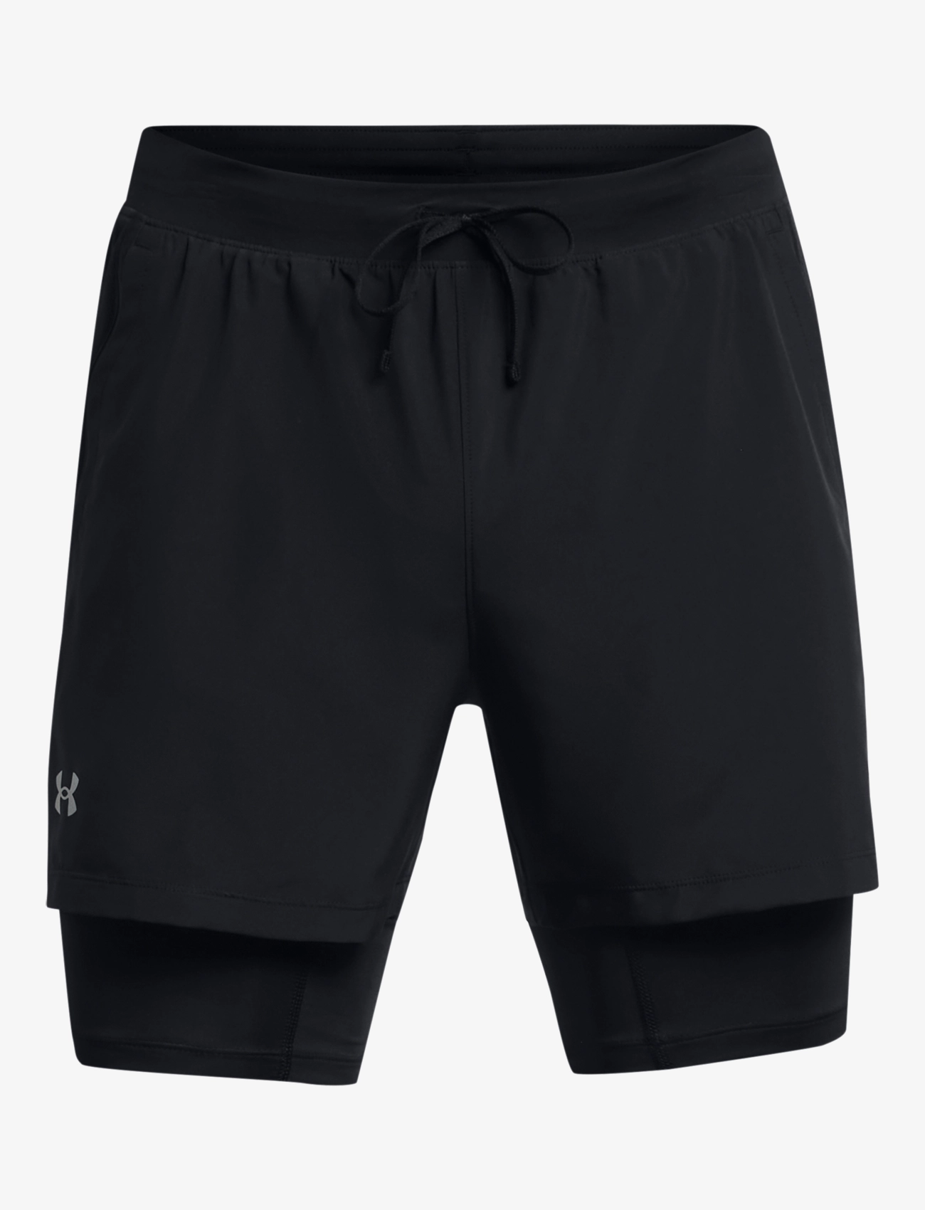 Under Armour UA LAUNCH 5'' 2-IN-1 SHORTS - Træningsshorts - BLACK / black
