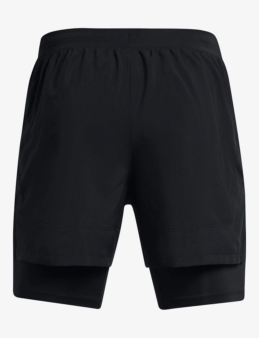 Under Armour - UA LAUNCH 5'' 2-IN-1 SHORTS - löparshorts - black - 2