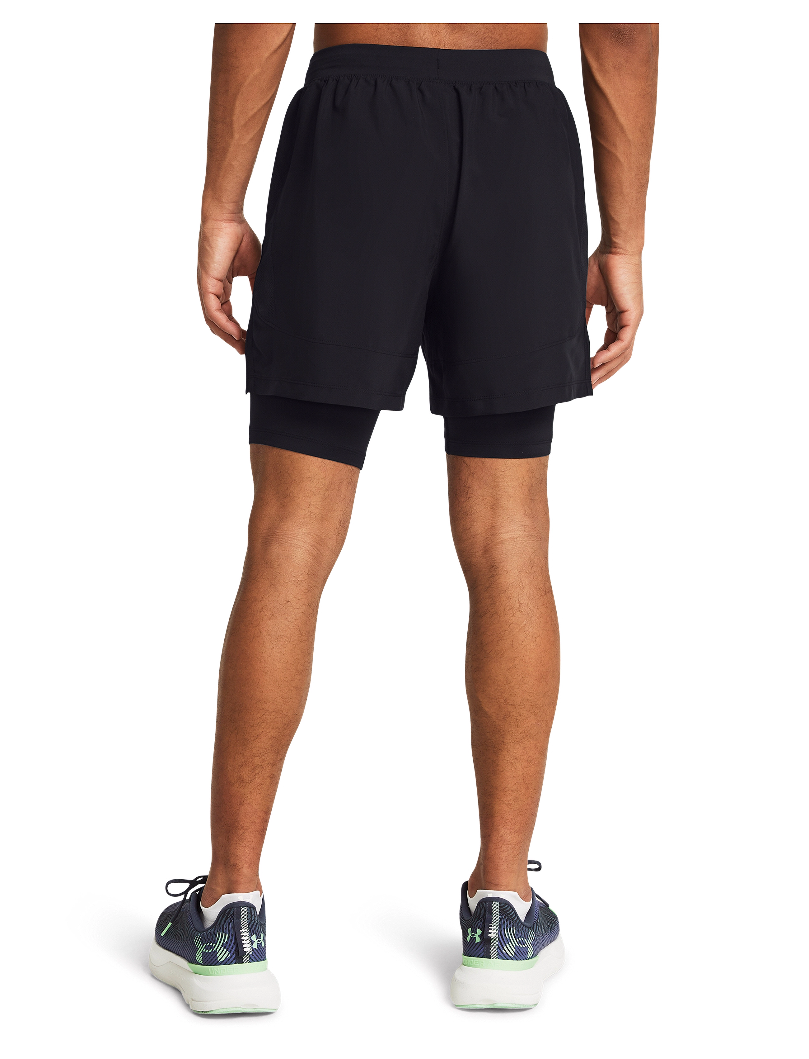 Under Armour - UA LAUNCH 5'' 2-IN-1 SHORTS - löparshorts - black - 3