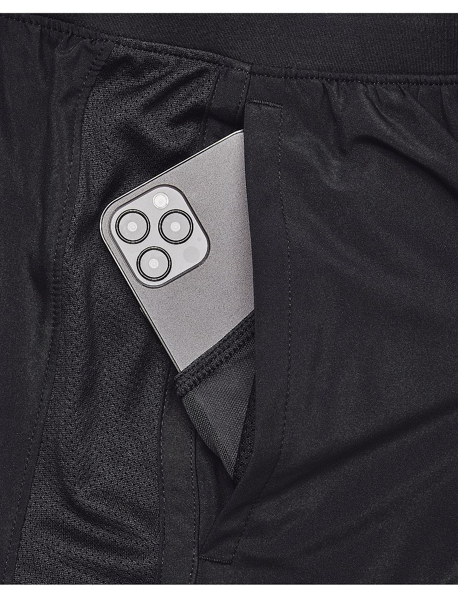 Under Armour - UA LAUNCH 5'' 2-IN-1 SHORTS - löparshorts - black - 5