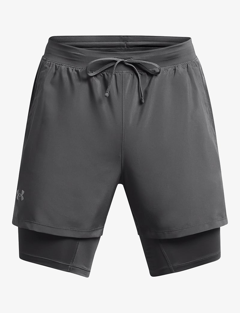 Under Armour - UA LAUNCH 5'' 2-IN-1 SHORTS - löparshorts - castlerock - 1