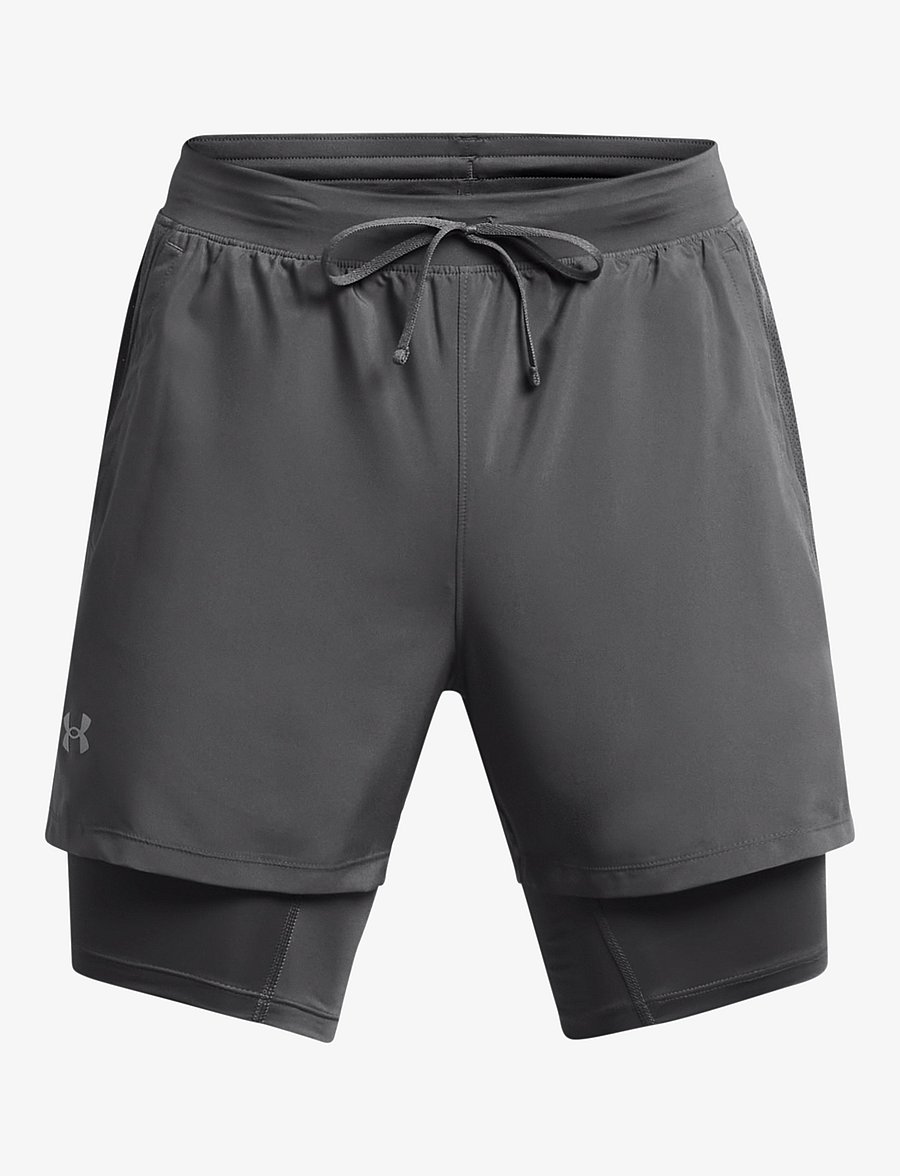 Under Armour - UA LAUNCH 5'' 2-IN-1 SHORTS - lühikesed jooksupüksid - castlerock - 1