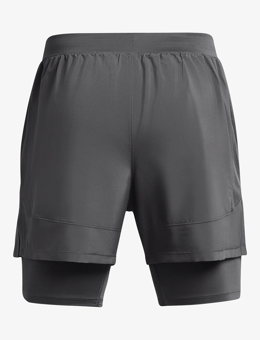 Under Armour - UA LAUNCH 5'' 2-IN-1 SHORTS - lühikesed jooksupüksid - castlerock - 2
