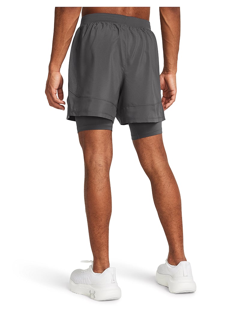 Under Armour - UA LAUNCH 5'' 2-IN-1 SHORTS - löparshorts - castlerock - 3
