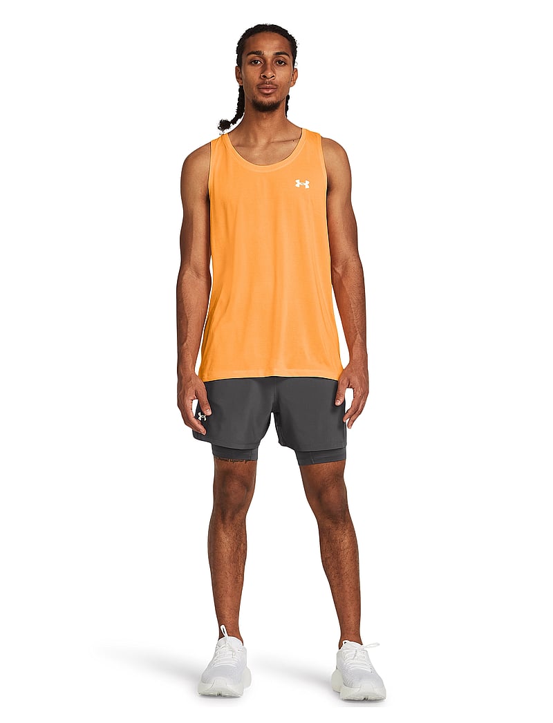 Under Armour - UA LAUNCH 5'' 2-IN-1 SHORTS - löparshorts - castlerock - 4