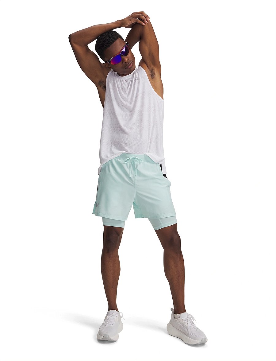 Under Armour - UA LAUNCH 5'' 2-IN-1 SHORTS - laufshorts - refresh mint - 4