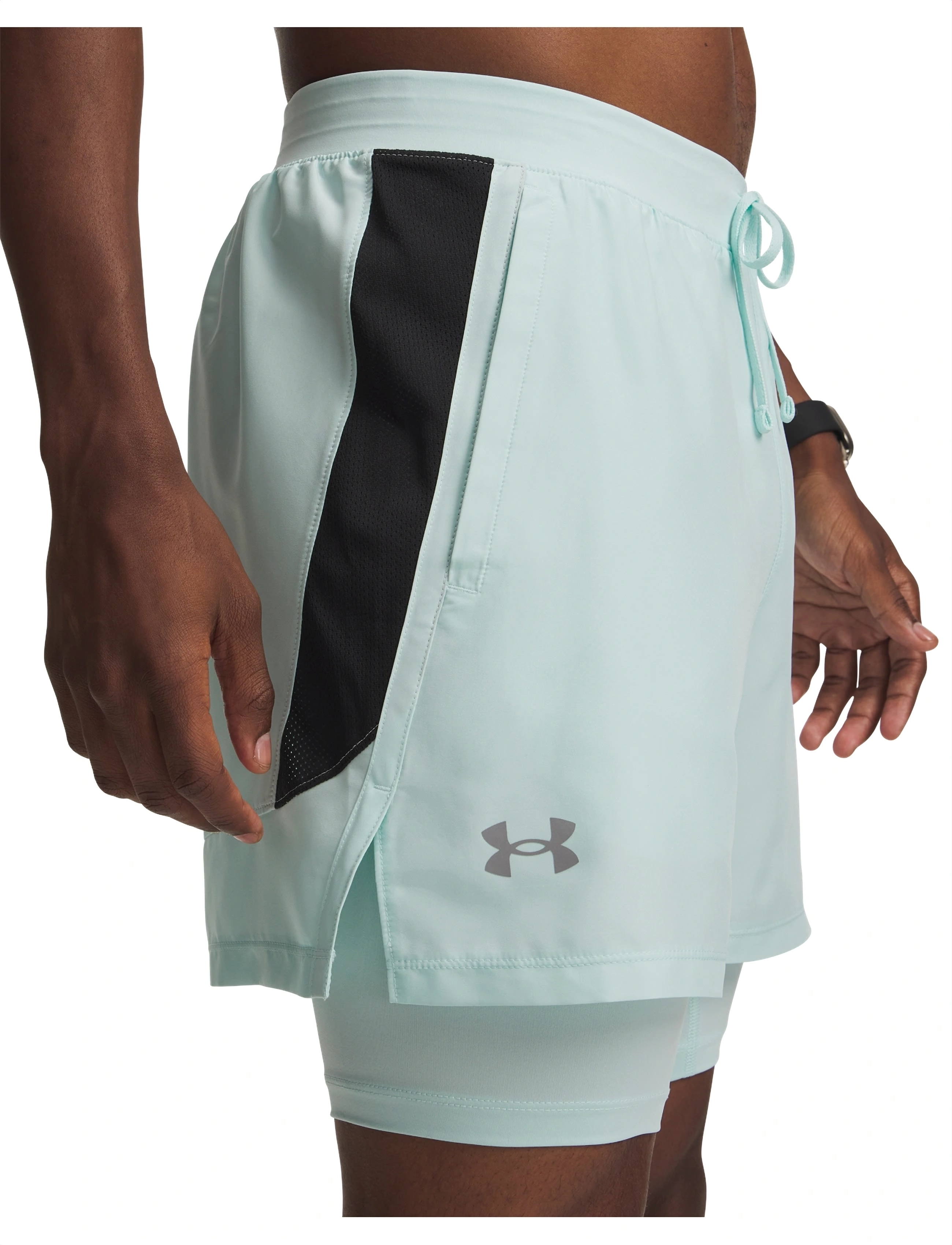 Under Armour - UA LAUNCH 5'' 2-IN-1 SHORTS - laufshorts - refresh mint - 5