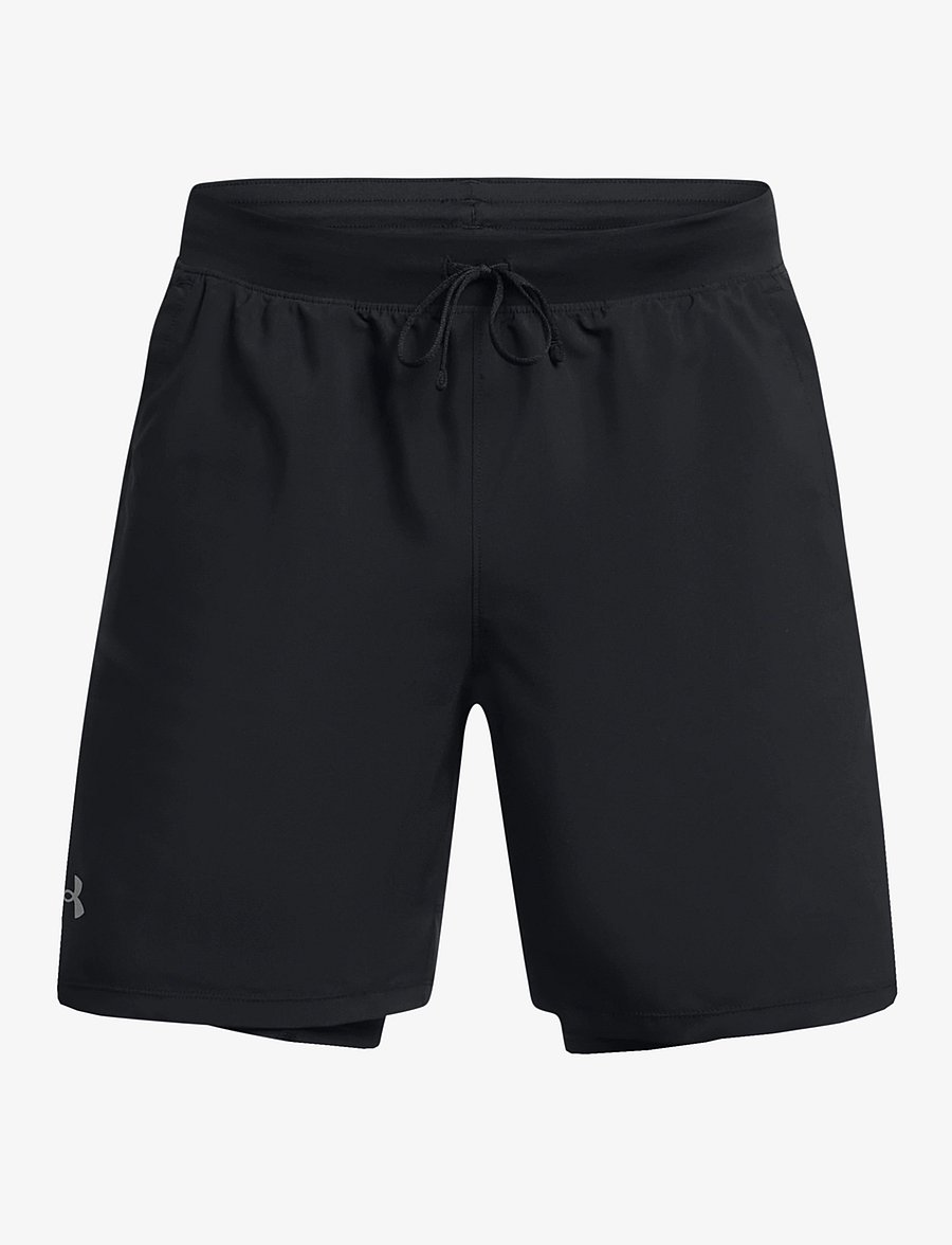 Under Armour - UA LAUNCH 7'' 2-IN-1 SHORTS - laufshorts - black - 1